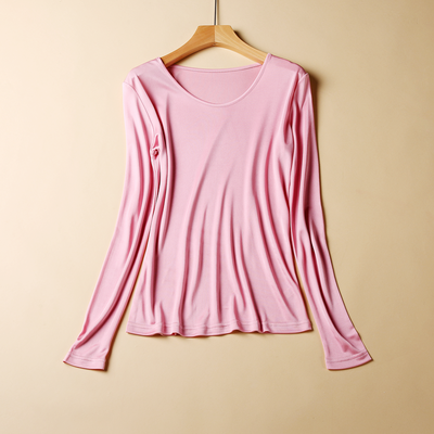 2018春季桑蠶絲上衣 女士針織真絲打底衫內衣睡衣的時尚魅力